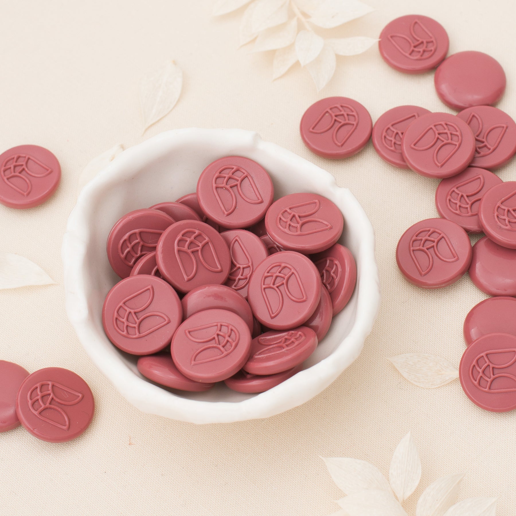 Vintage Rose Sealing Wax Beads (50 Pack)