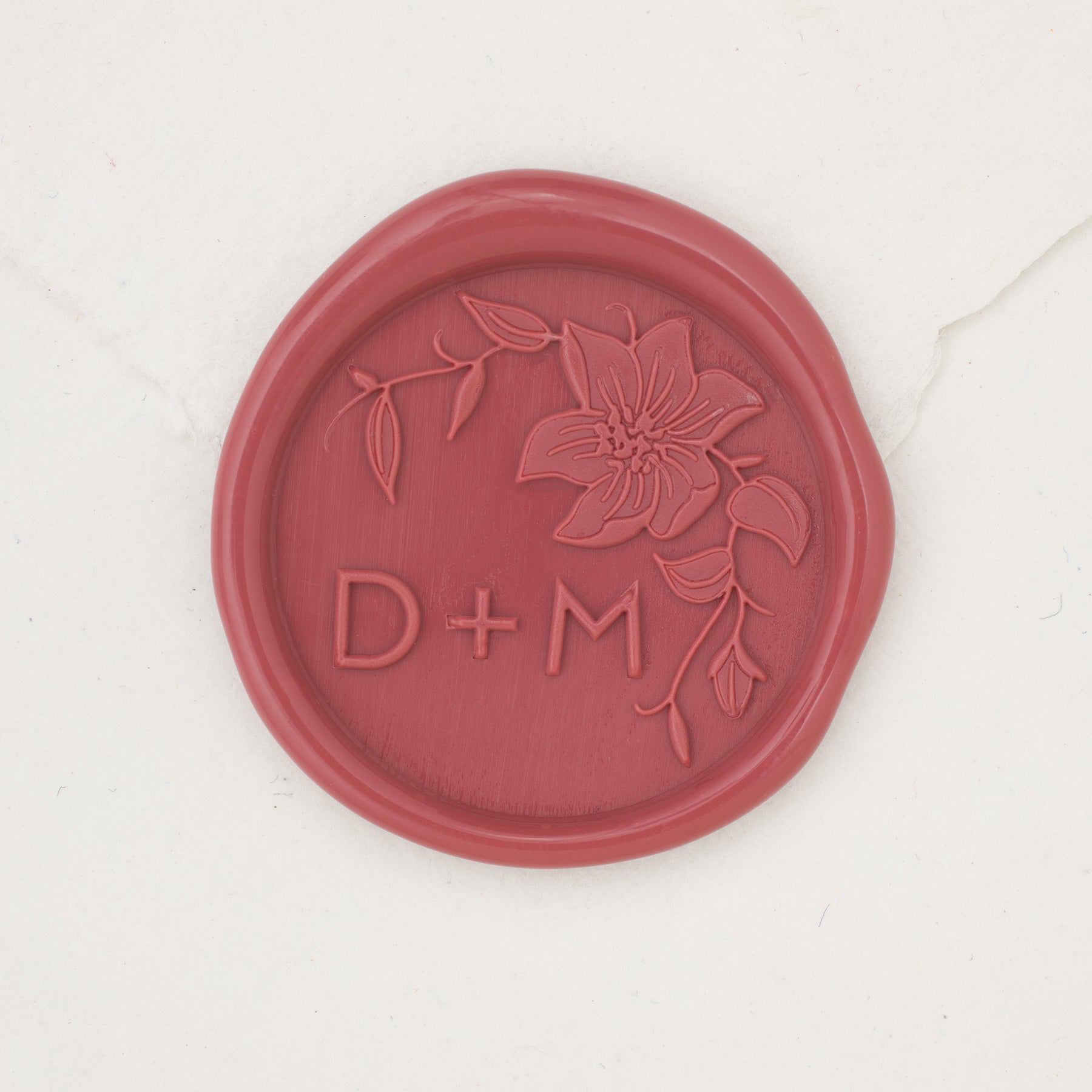 Clematis Monogram Wax Seals
