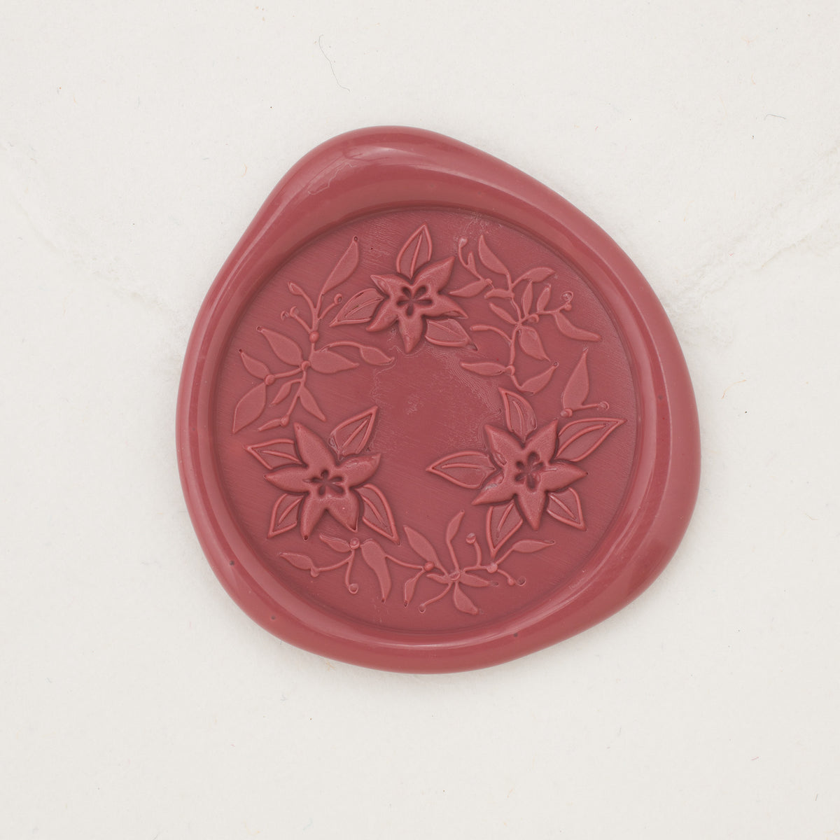 Poinsettia Wreath Wax Seals
