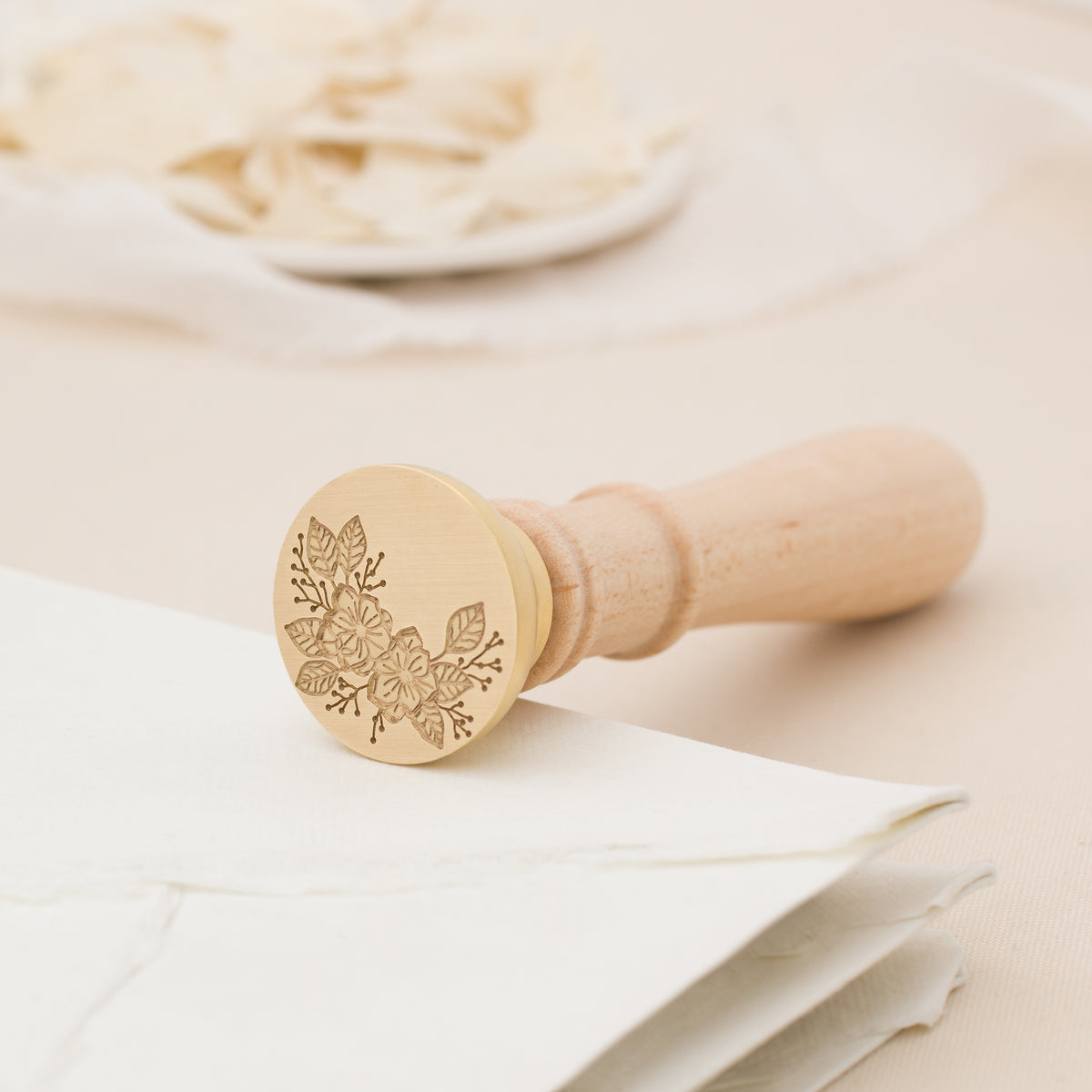 Winter Magnolias Wax Stamp