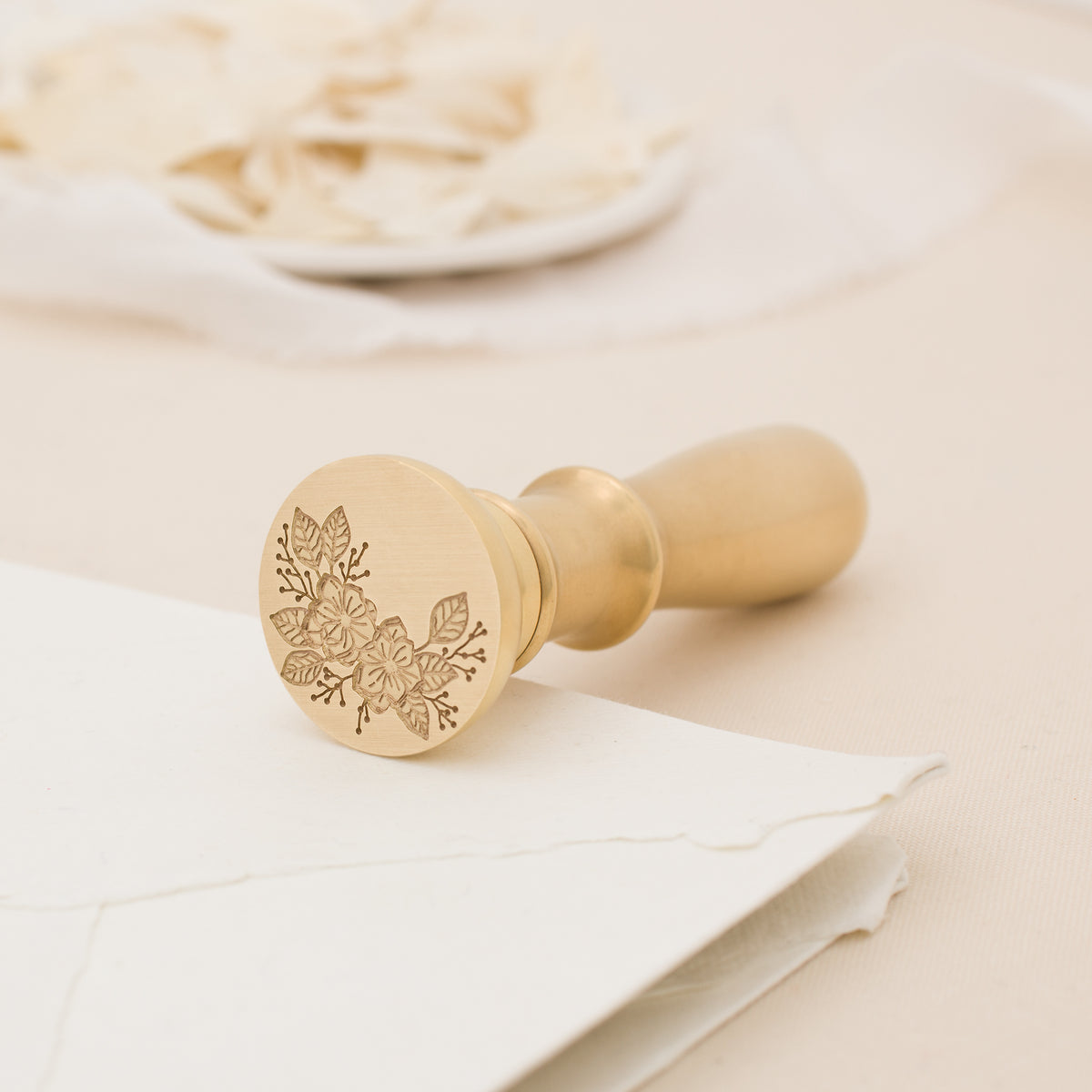 Winter Magnolias Wax Stamp