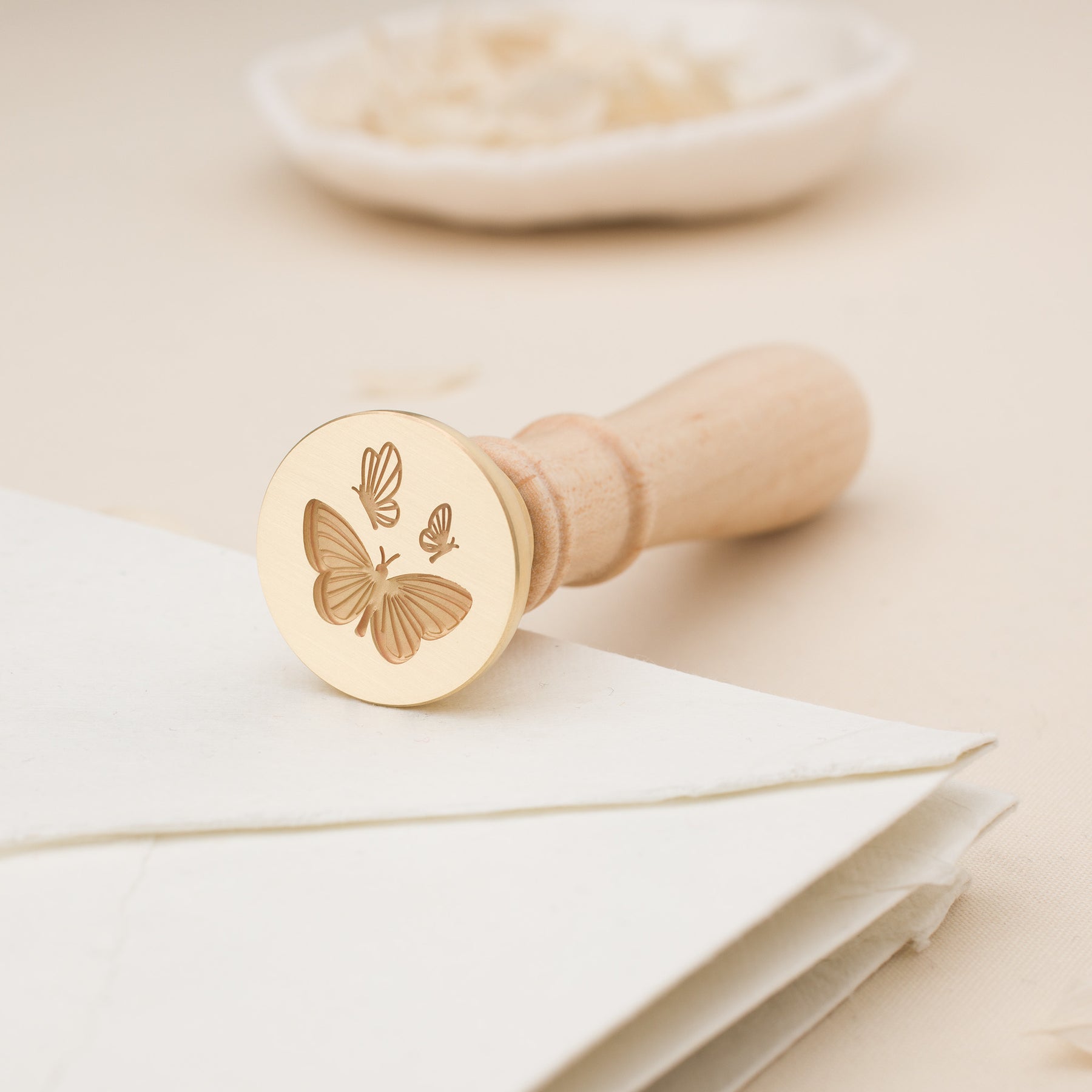 You Give Me Butterflies 3D Wax Stamp