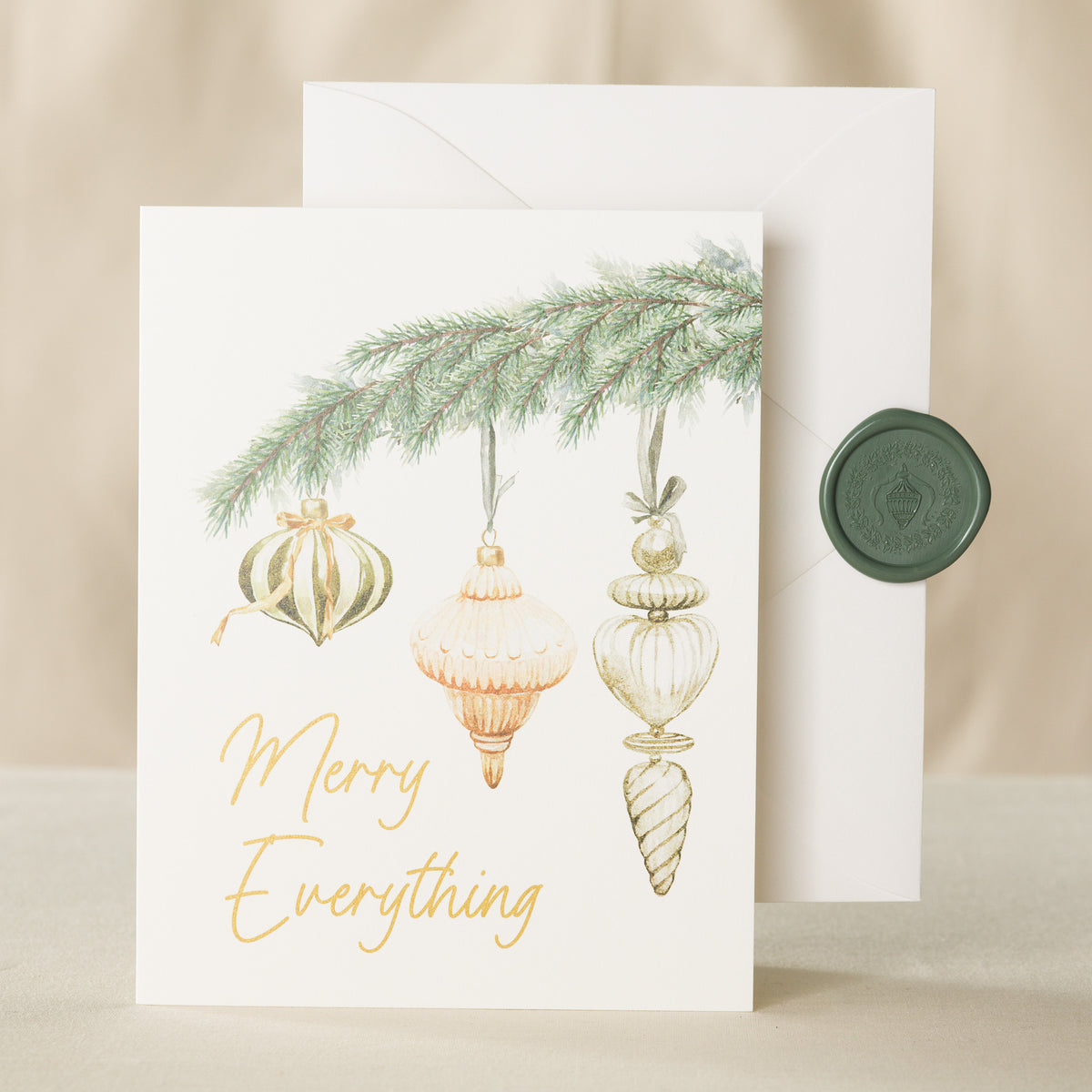 Golden Tidings Holiday Card