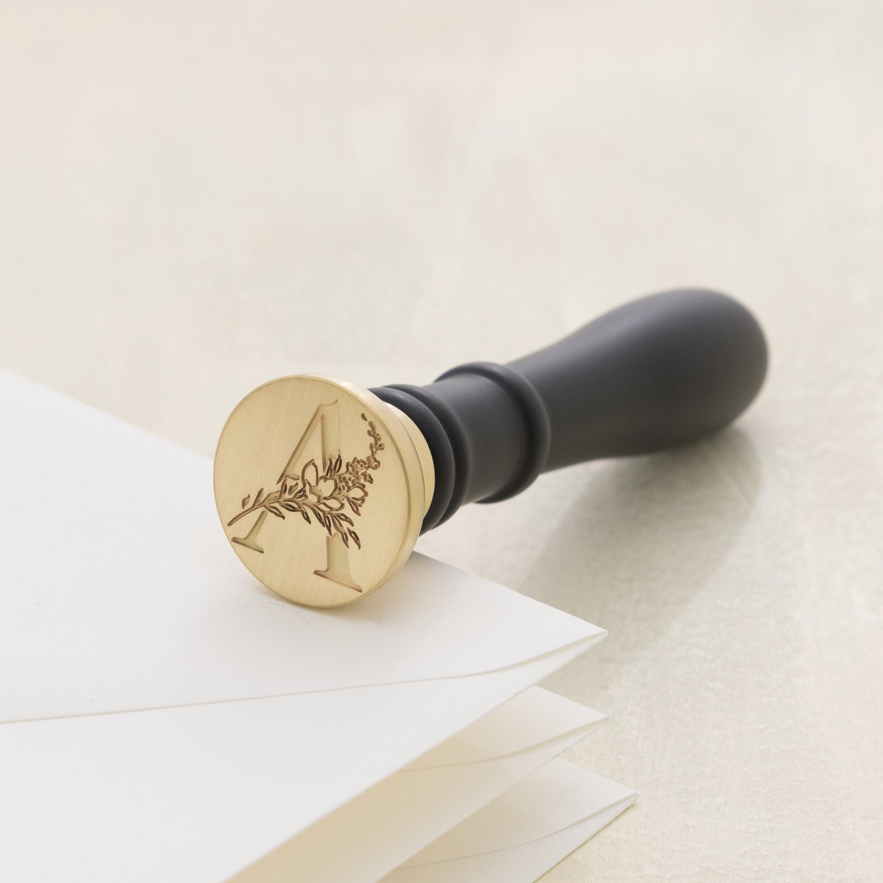 Botanical Single Initial Wax Stamp