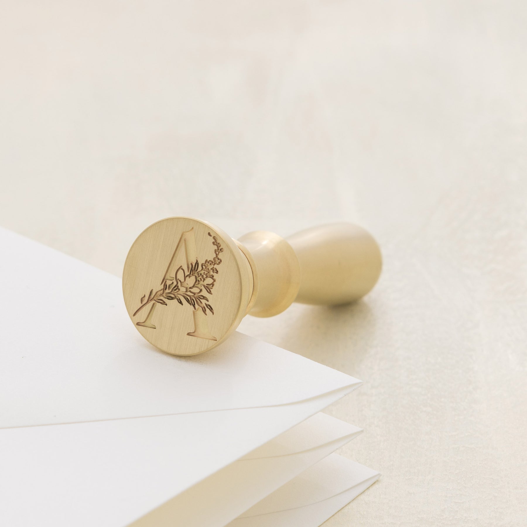 Botanical Single Initial Wax Stamp