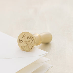 Fountain Monogram Wax Stamp