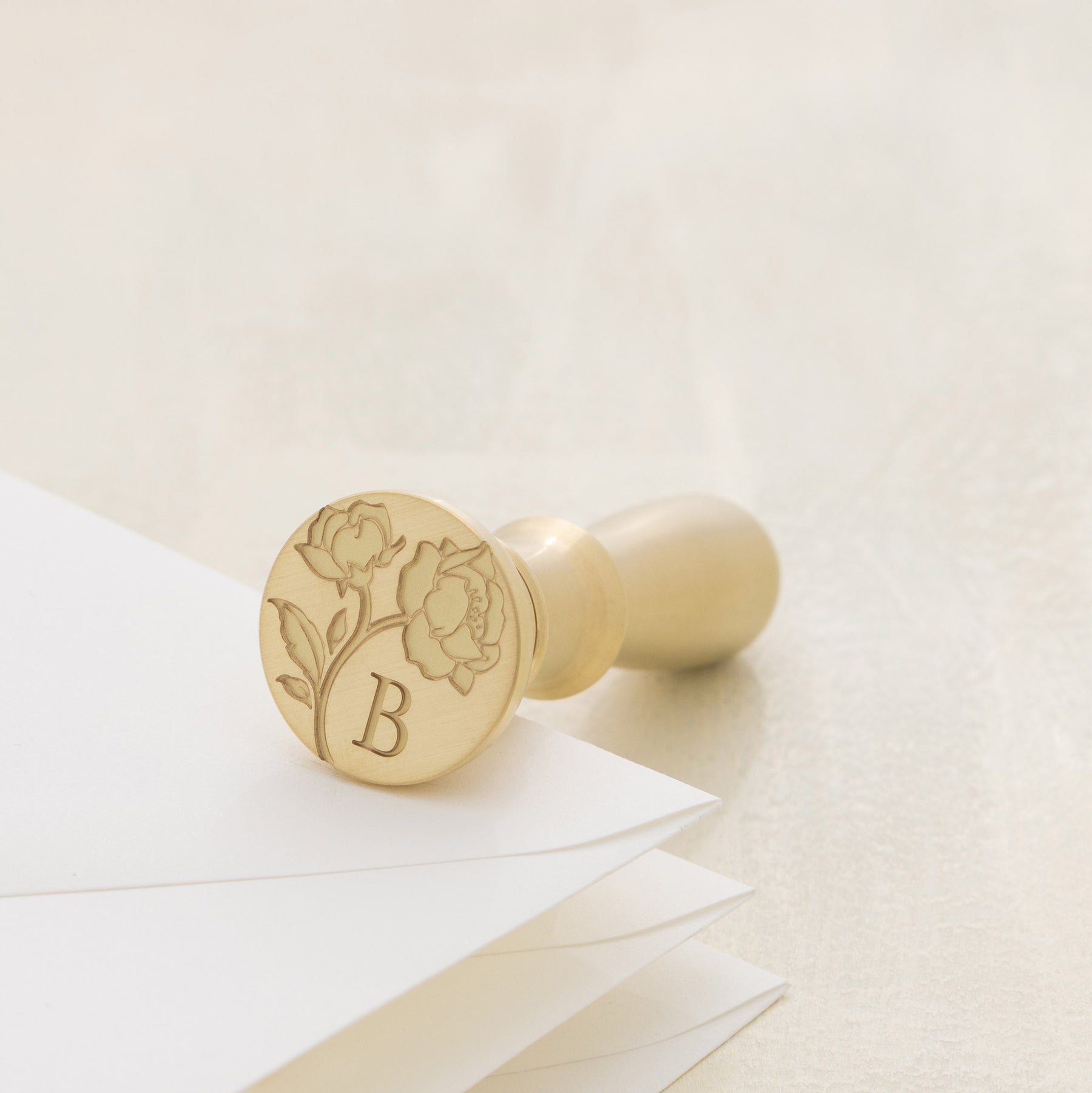 Garden Roses Monogram Wax Stamp