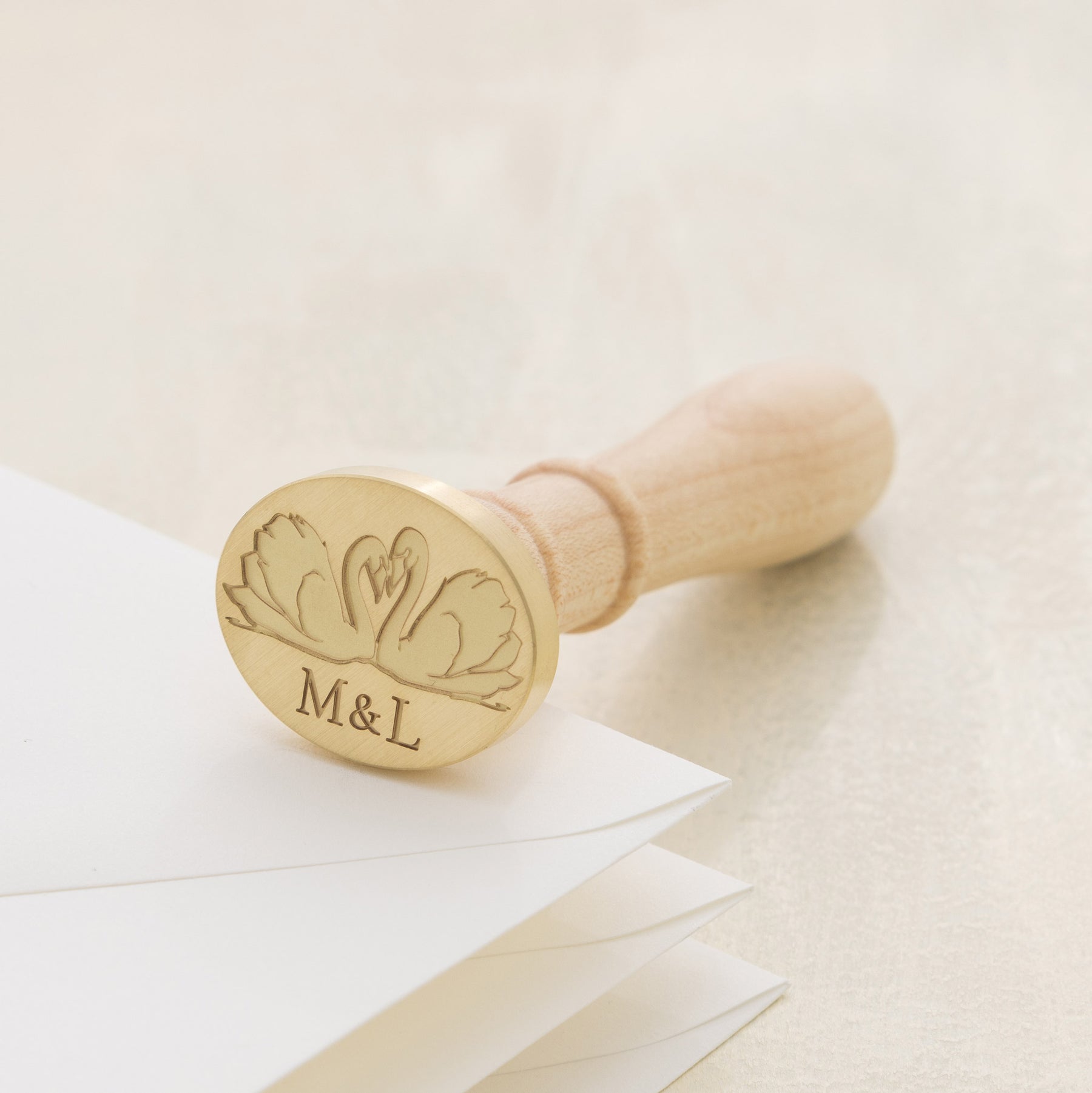 Swan Duo Monogram Wax Stamp