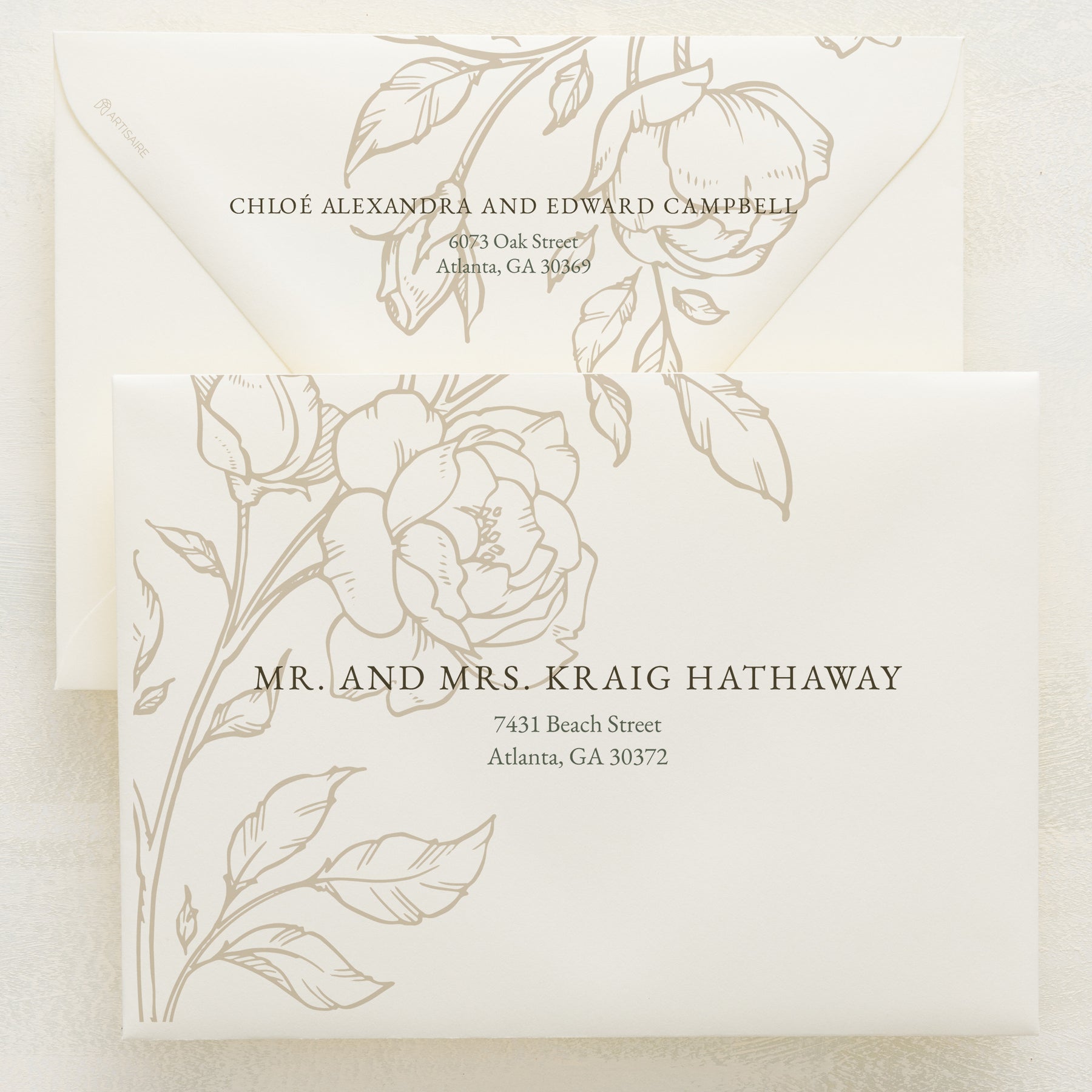 Climbing Roses Addressed Envelopes