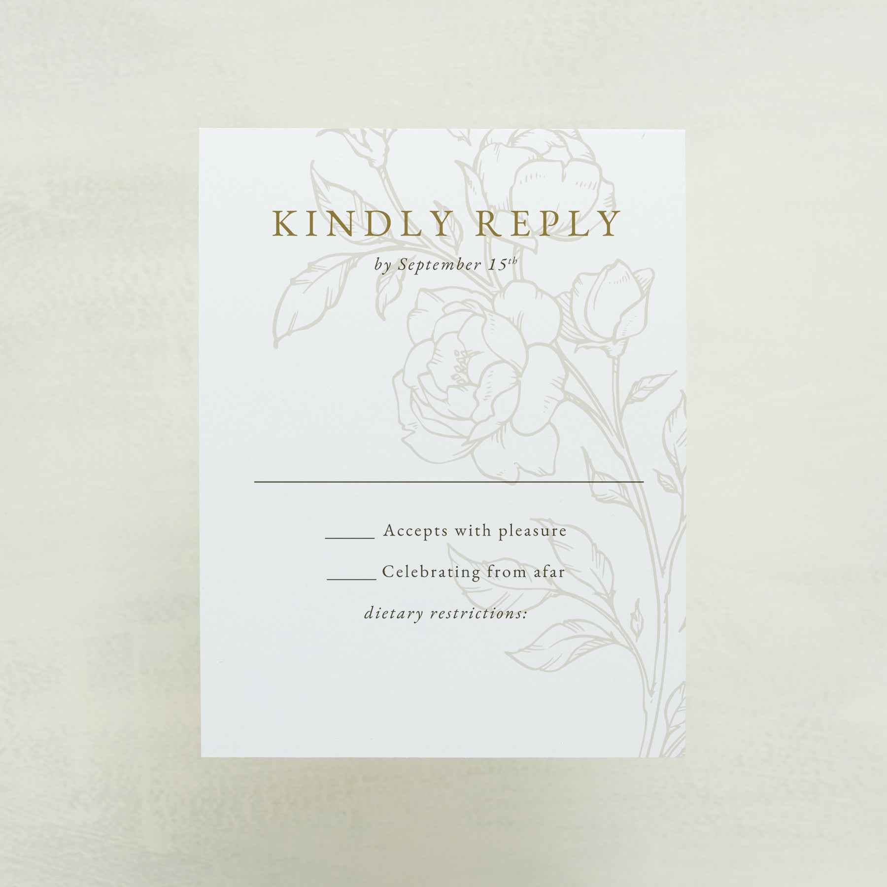 Climbing Roses RSVP Cards