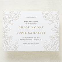 (Sample) Climbing Roses Save The Date