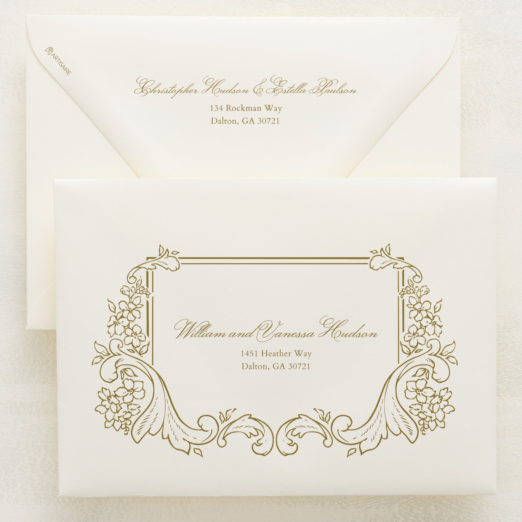 (Sample) Garden Gate Addressed Envelopes