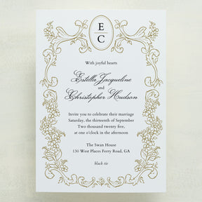 (Sample) Garden Gate Wedding Invitations