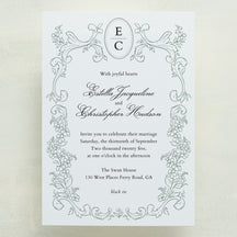 (Sample) Garden Gate Wedding Invitations