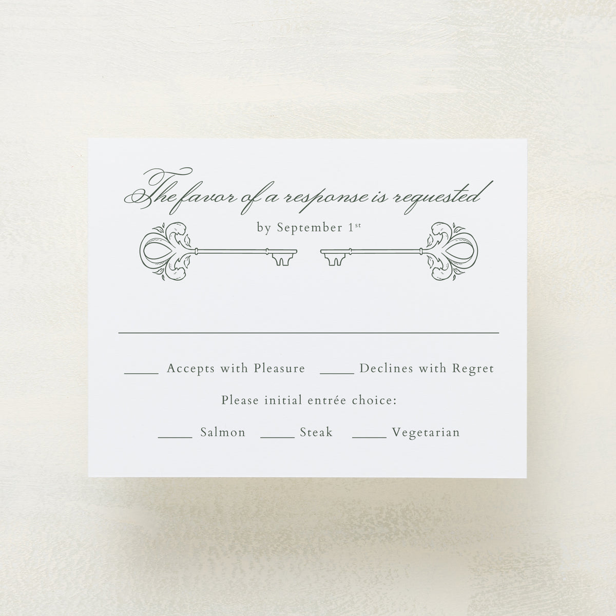 Garden Gate RSVP Cards