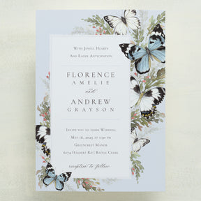 (Sample) Hearts A Flutter Wedding Invitations