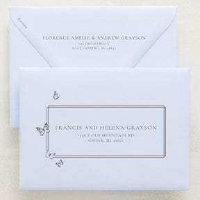 (Sample) Hearts A Flutter Addressed Envelopes