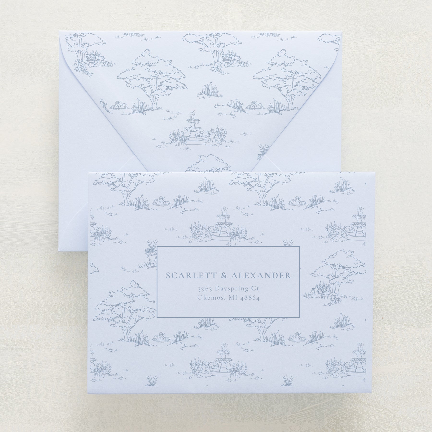 Swan Lake Addressed Envelopes