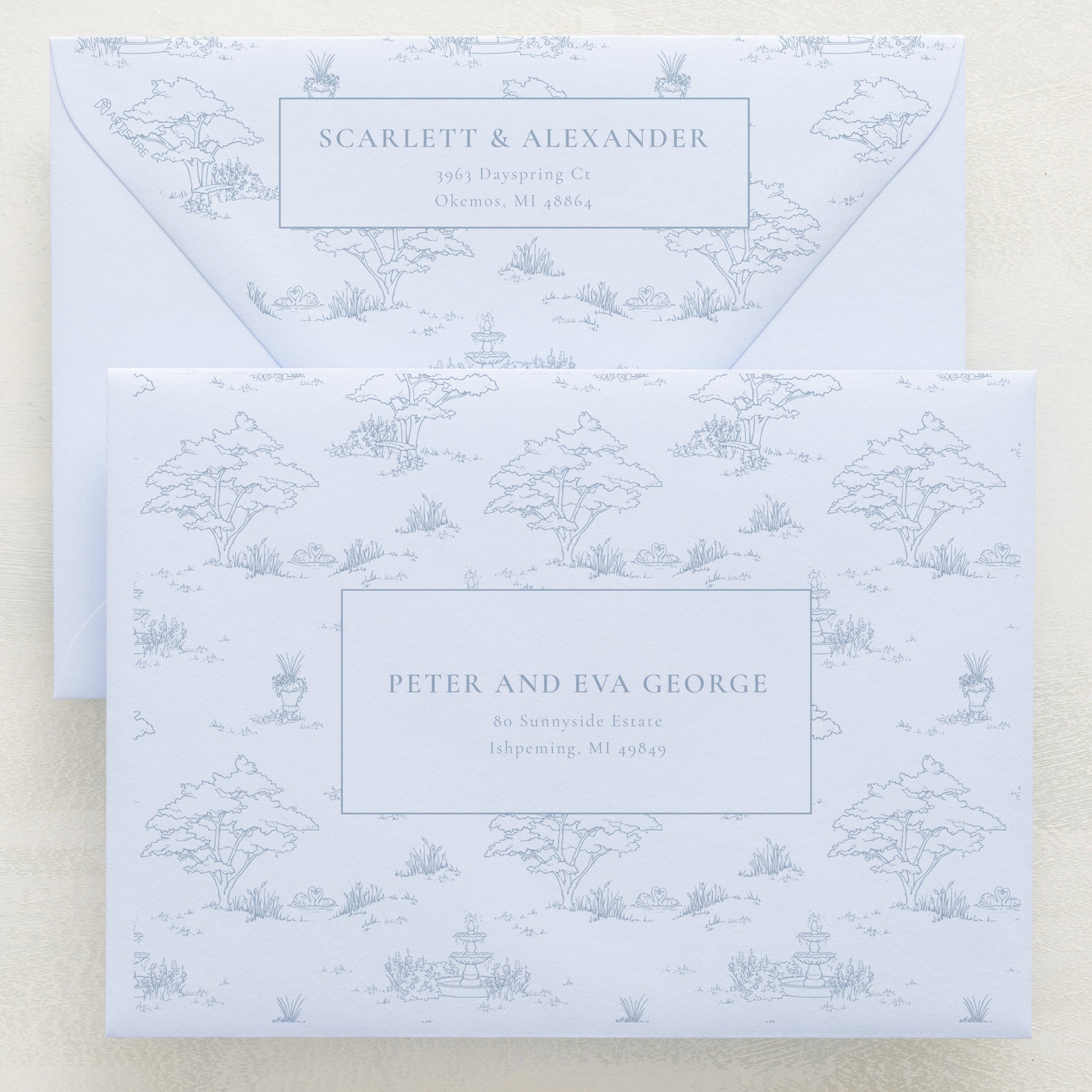 Swan Lake Addressed Envelopes