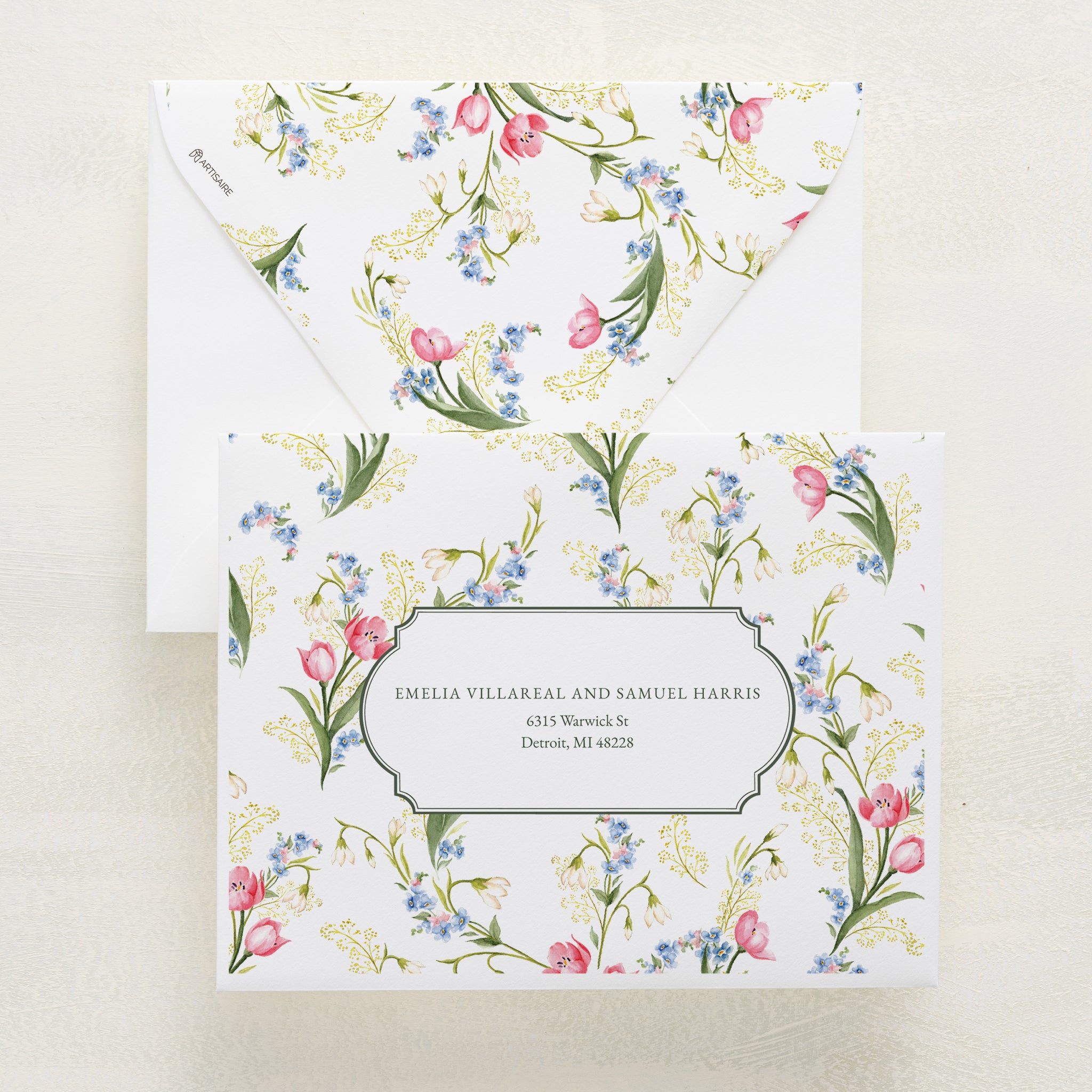 Tete A Tete Custom Reply Envelopes