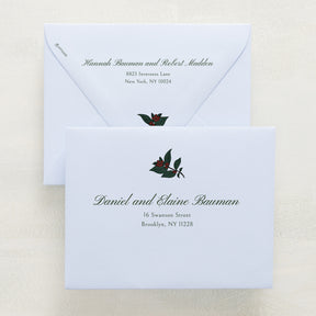 Holly Berry Addressed Envelopes