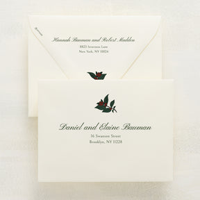 Holly Berry Addressed Envelopes