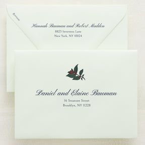 Holly Berry Addressed Envelopes