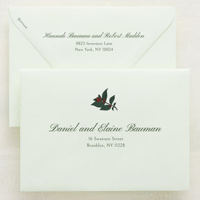 Holly Berry Addressed Envelopes