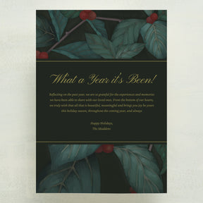 Holly Berry Holiday Postcard