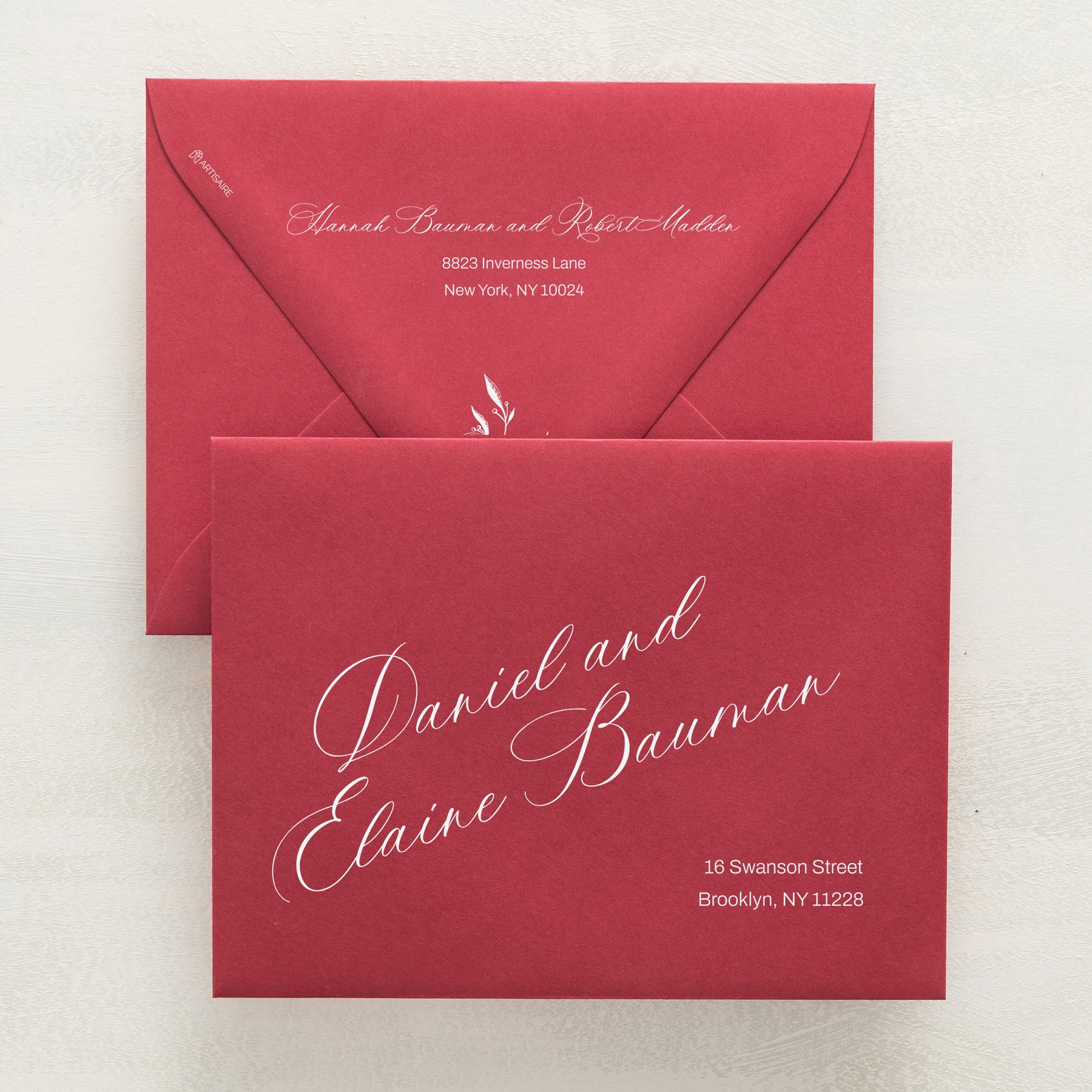 Cardinal Cheer Addressed Envelopes