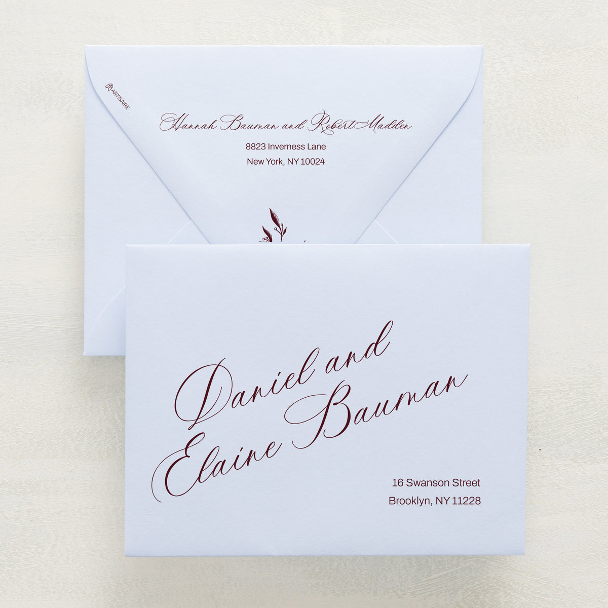 Cardinal Cheer Addressed Envelopes