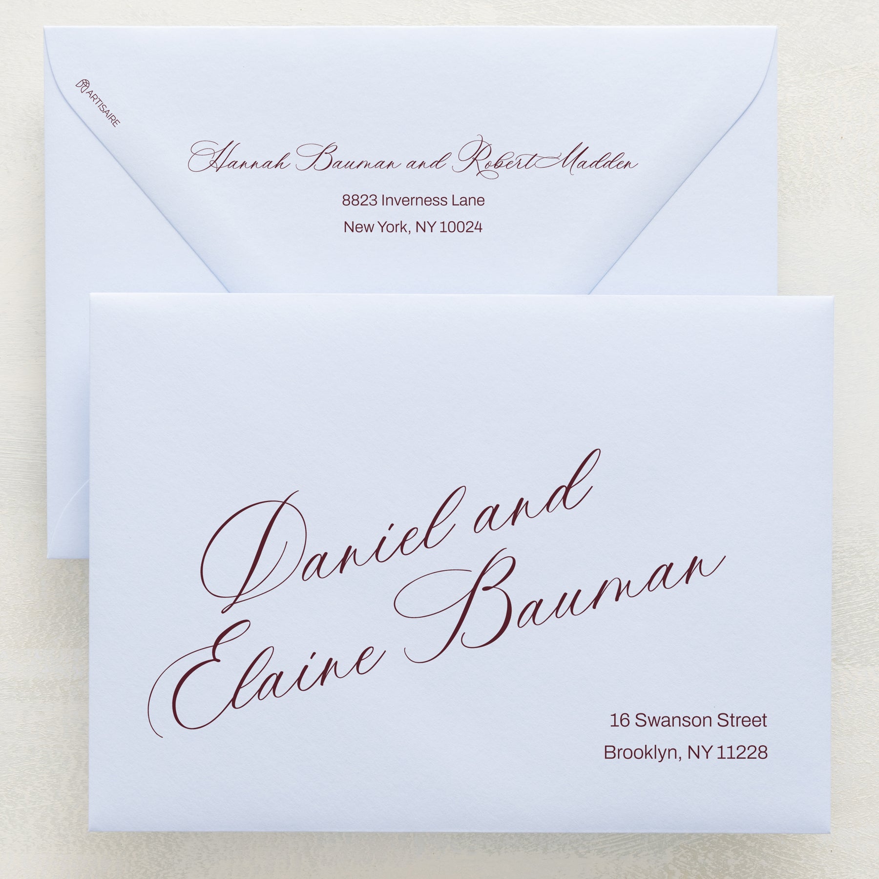 Cardinal Cheer Addressed Envelopes