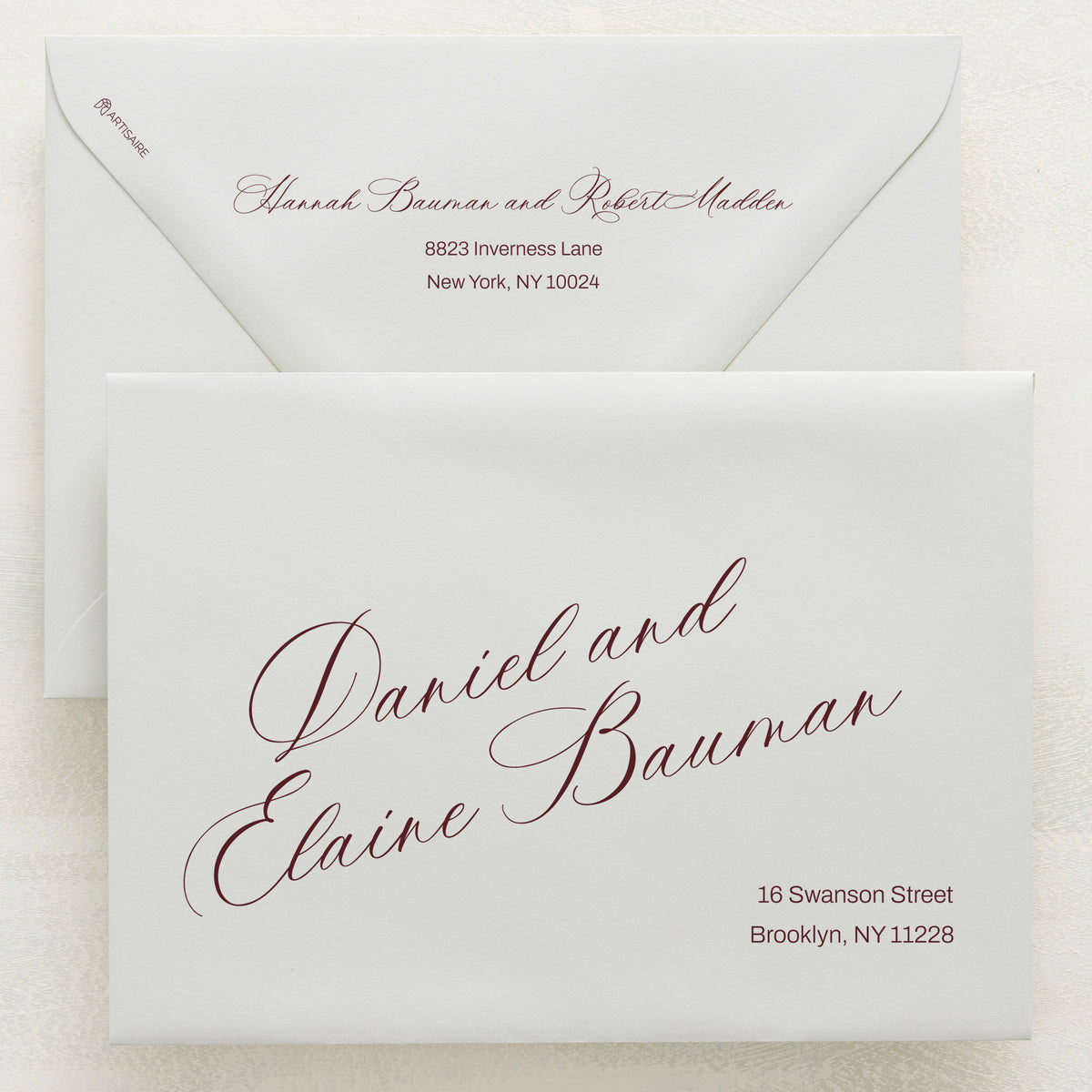 Cardinal Cheer Addressed Envelopes