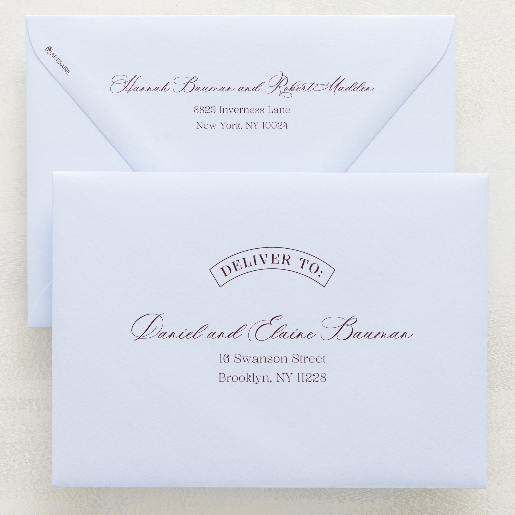 Northern Light Addressed Envelopes