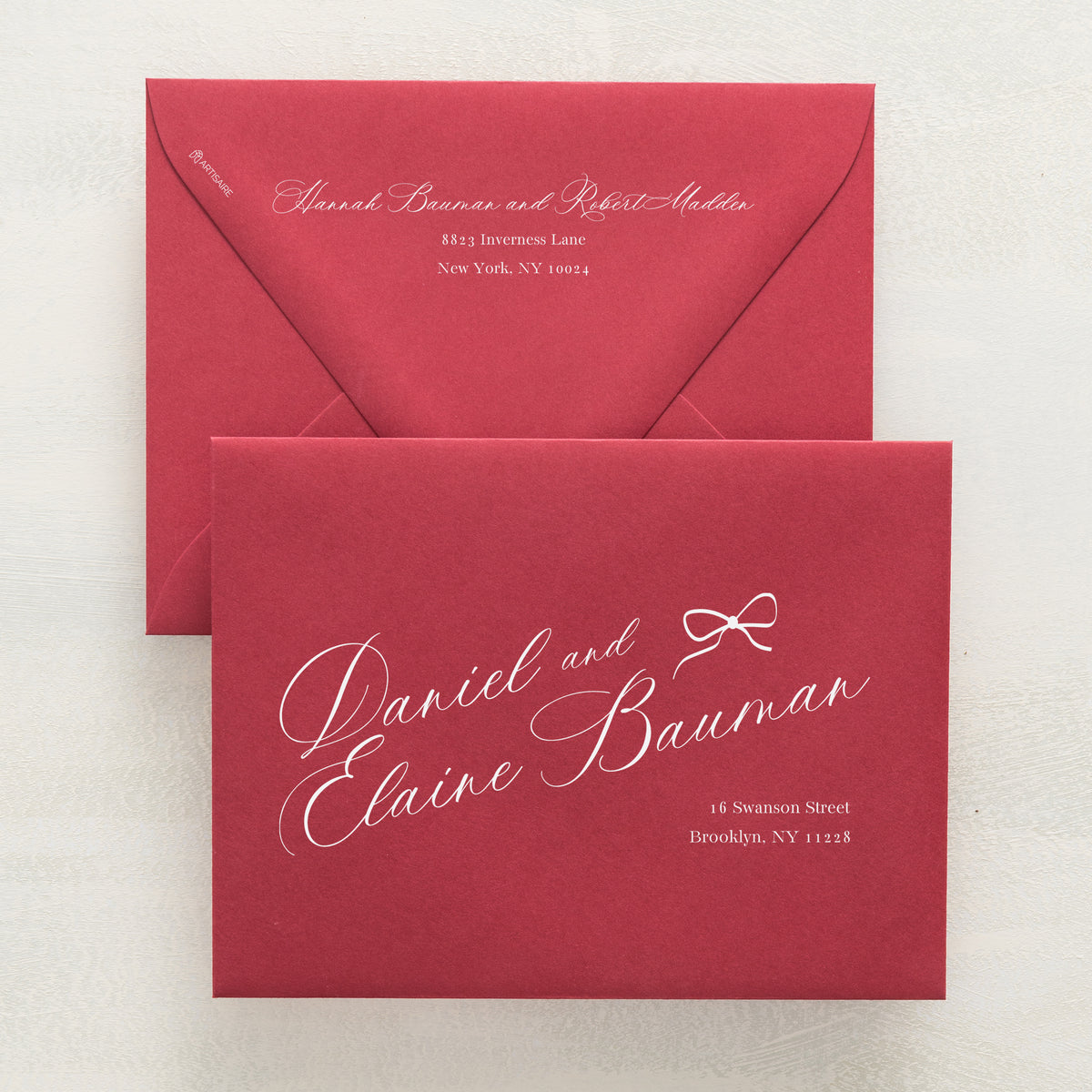 Knotted and Nice Addressed Envelopes