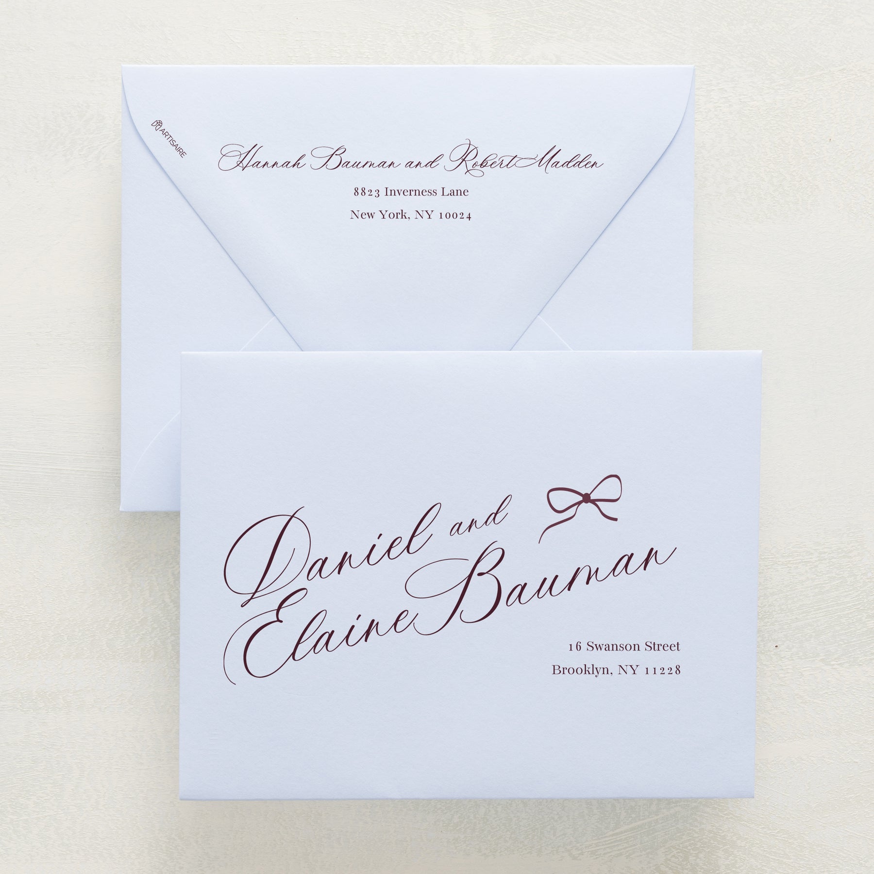 Knotted and Nice Addressed Envelopes