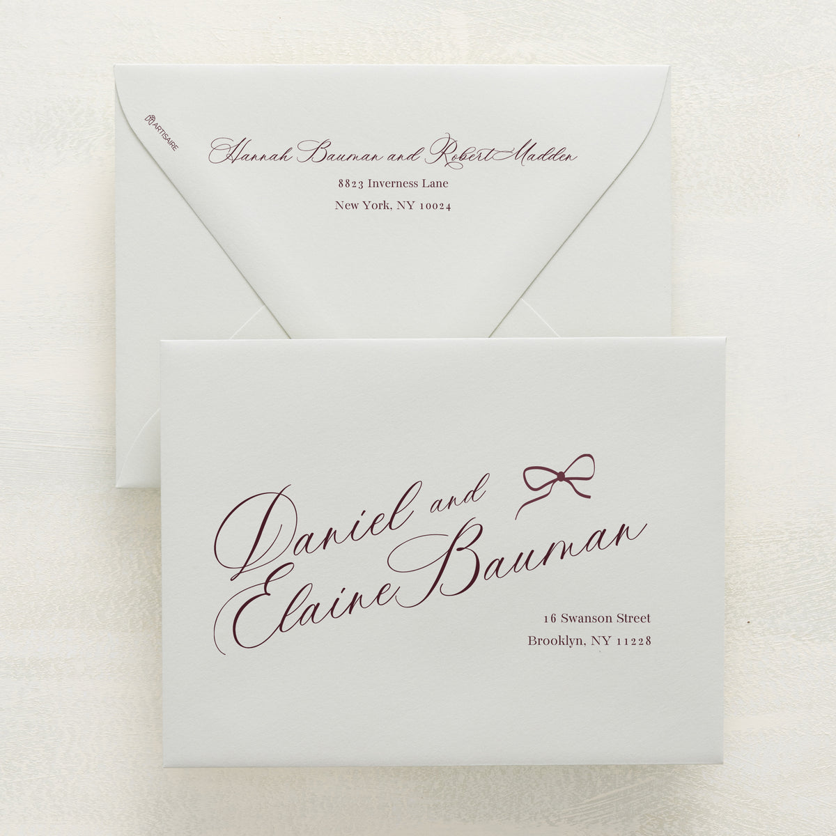 Knotted and Nice Addressed Envelopes