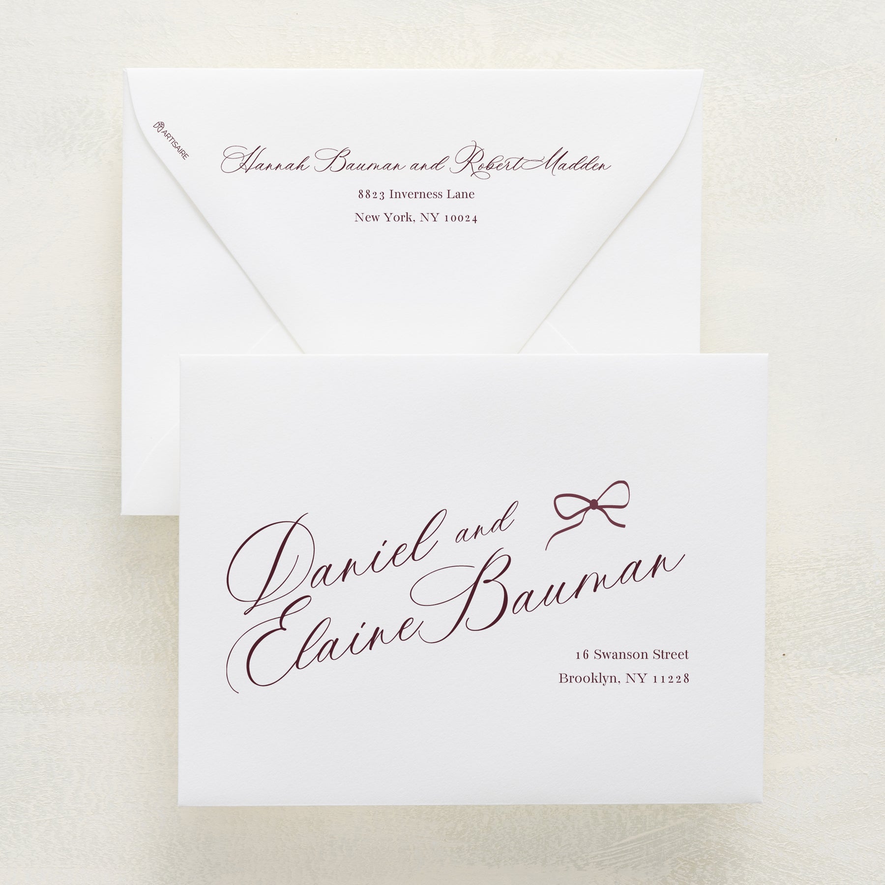 Knotted and Nice Addressed Envelopes