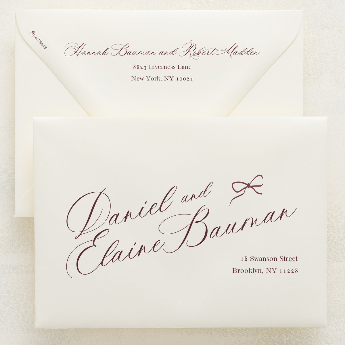 Knotted and Nice Addressed Envelopes