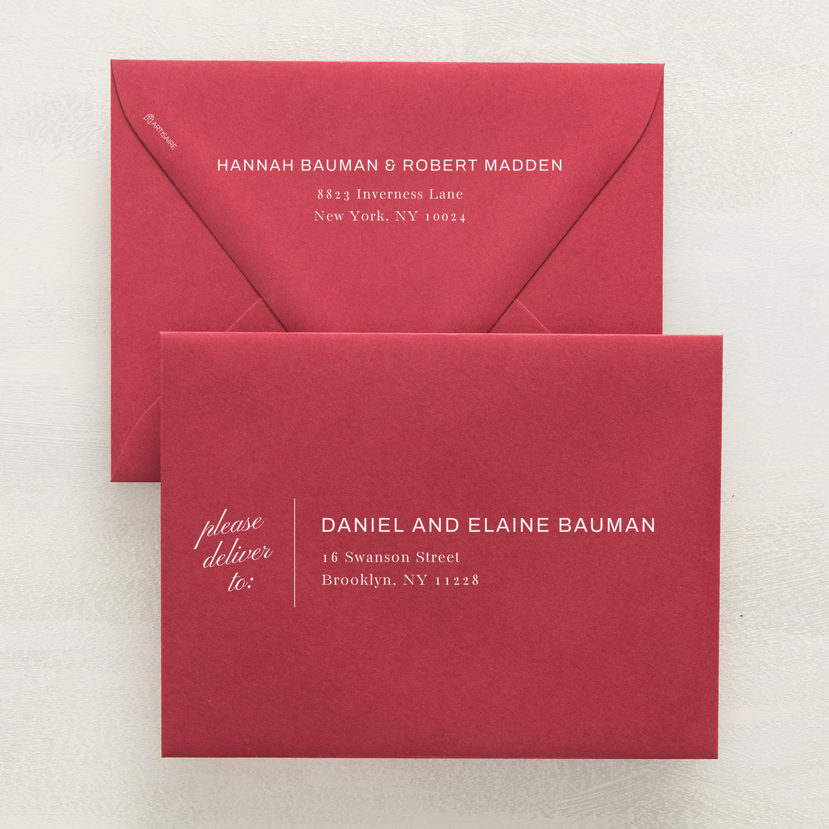 Family Traditions Addressed Envelopes