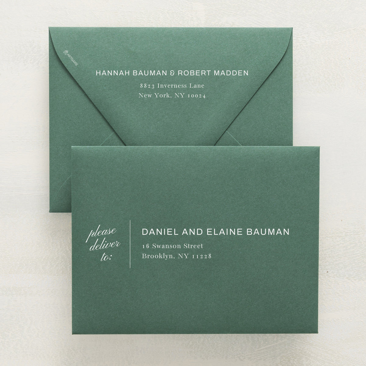 Family Traditions Addressed Envelopes