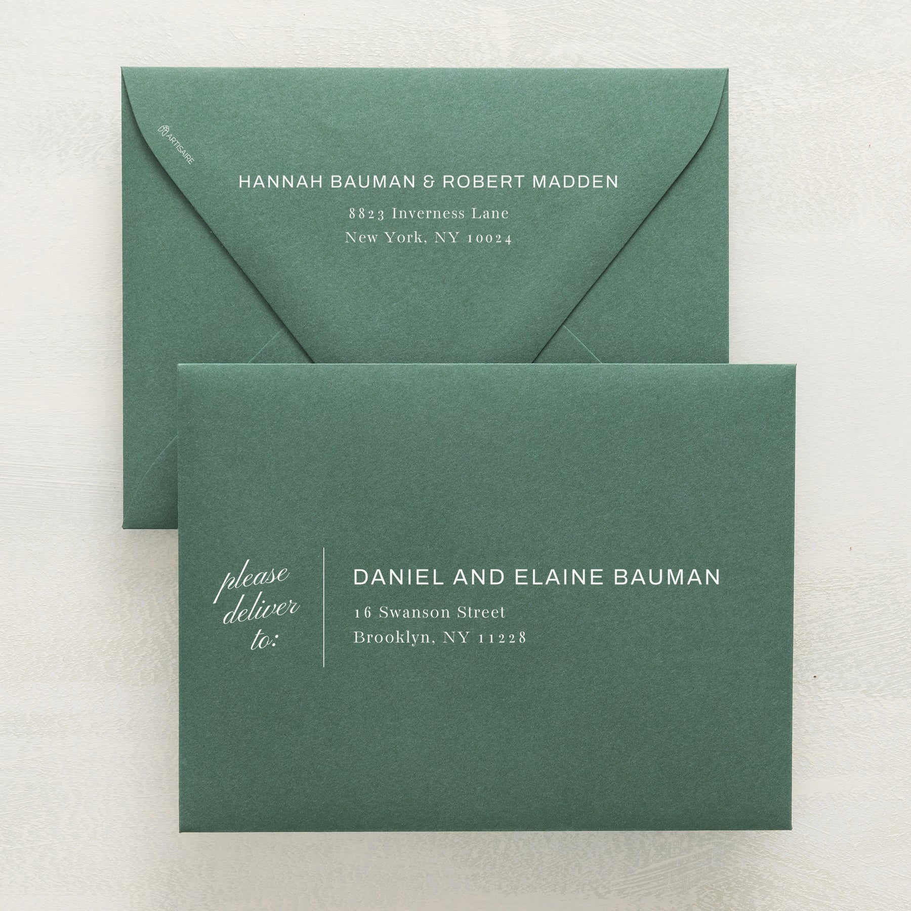 Family Traditions Addressed Envelopes