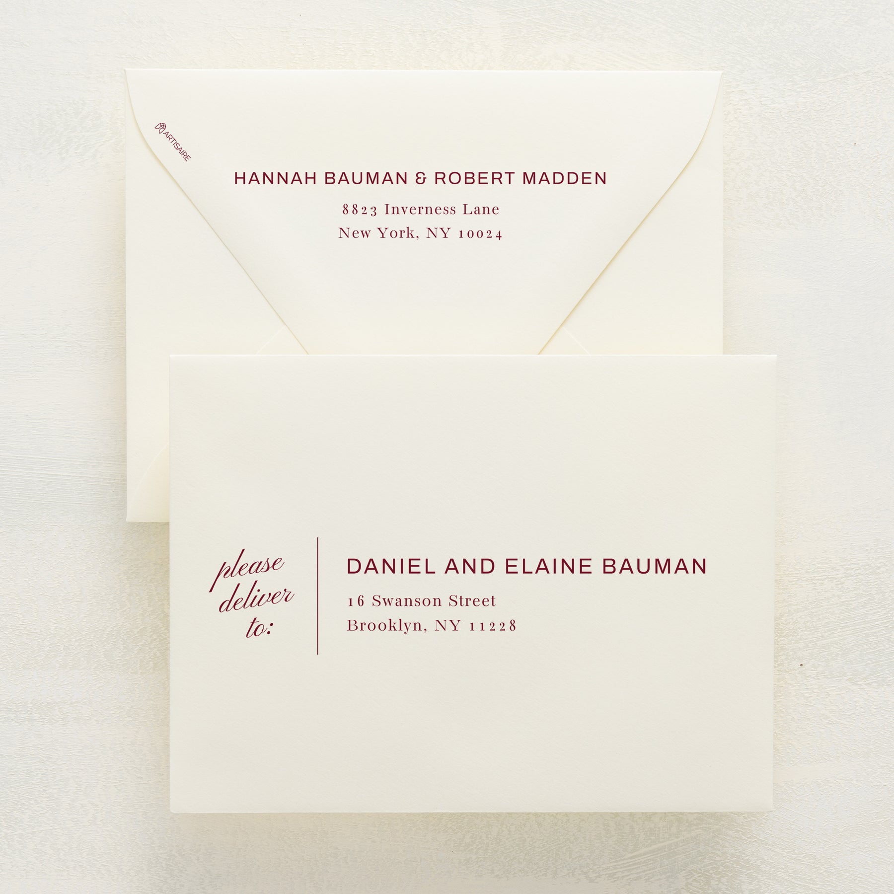 Family Traditions Addressed Envelopes