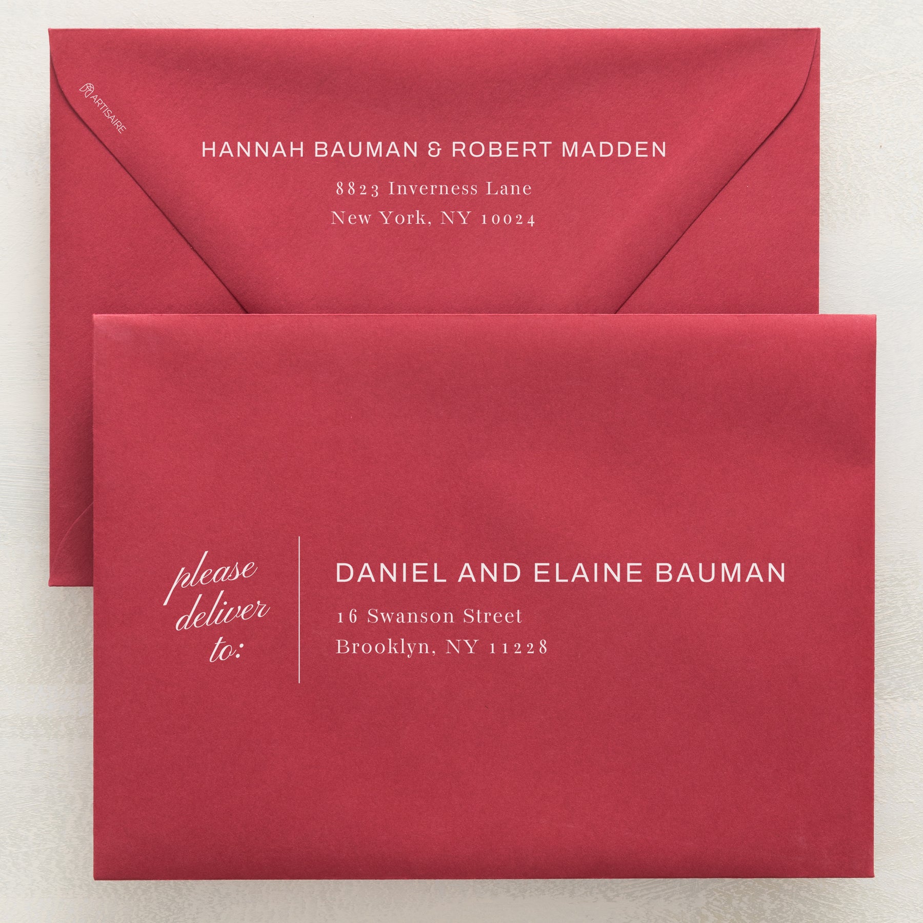 Family Traditions Addressed Envelopes