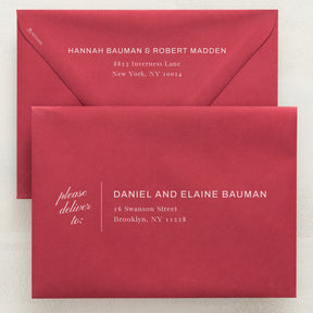 Family Traditions Addressed Envelopes