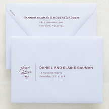 Family Traditions Addressed Envelopes