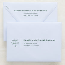 Family Traditions Addressed Envelopes