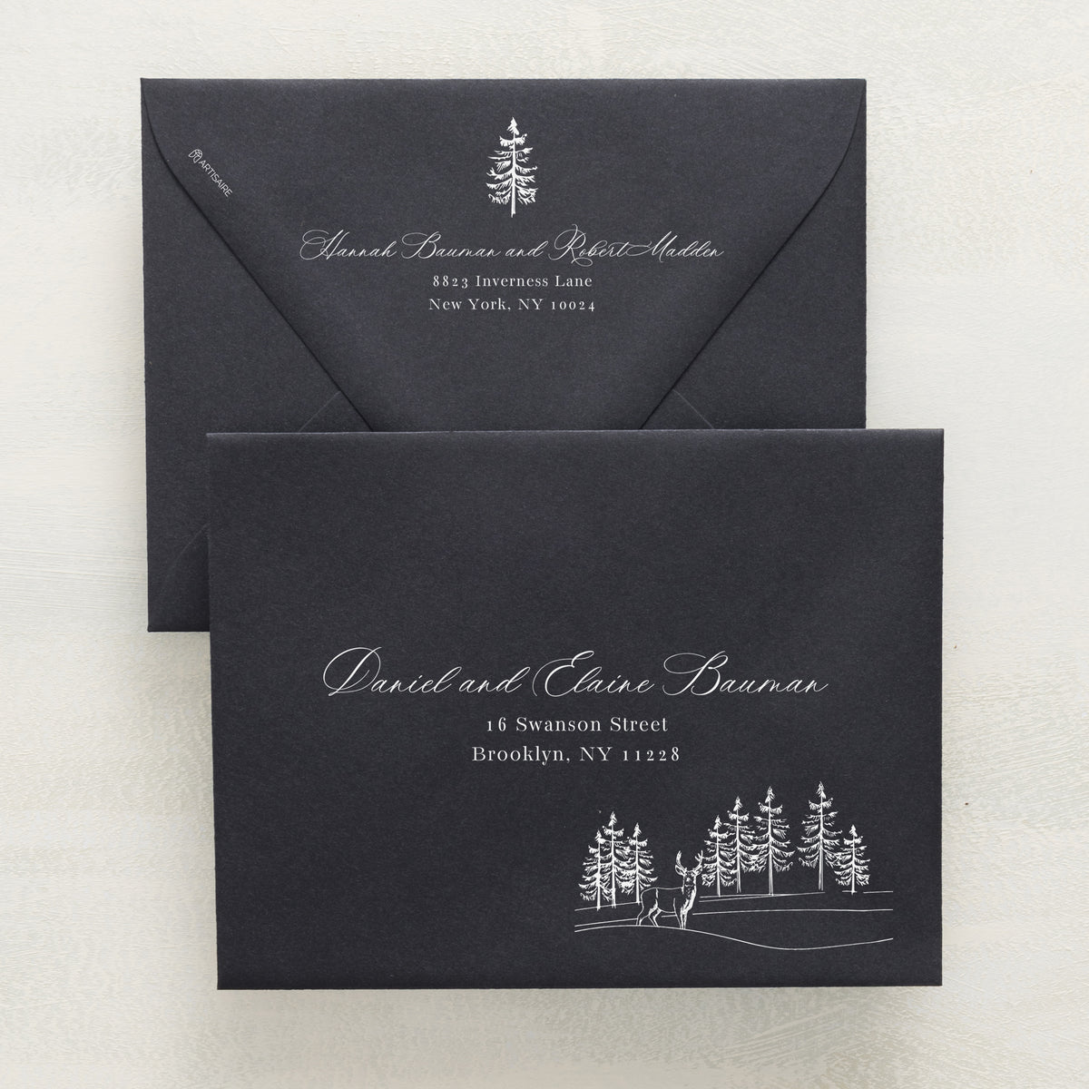 Winter Hideaway Addressed Envelopes