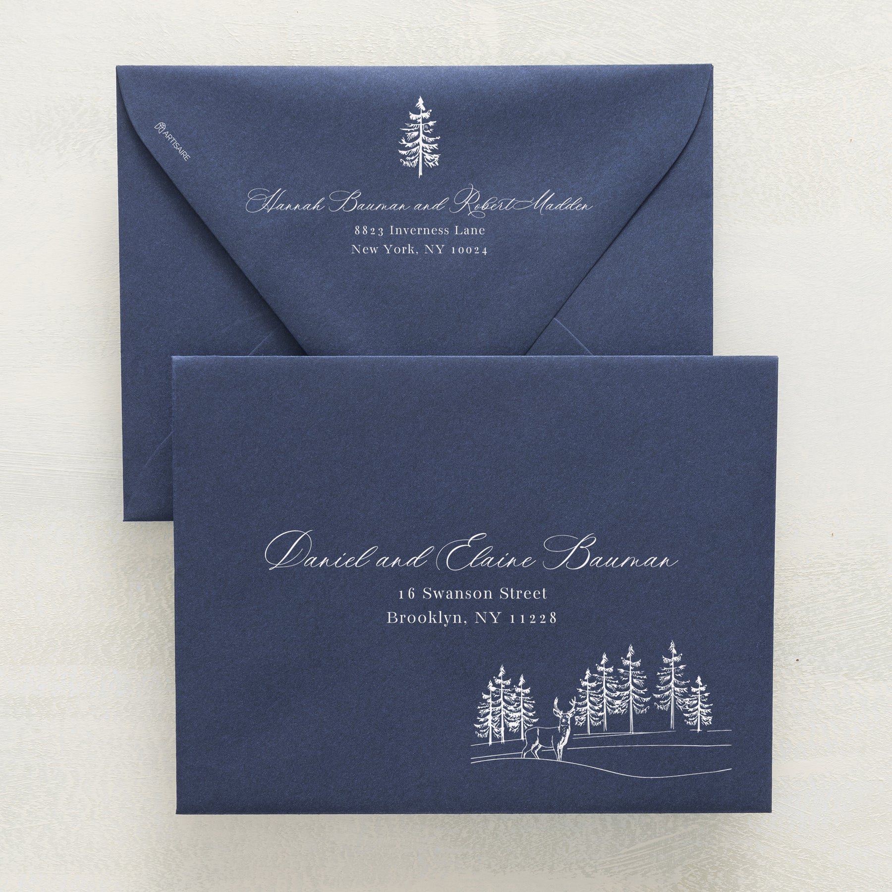 Winter Hideaway Addressed Envelopes