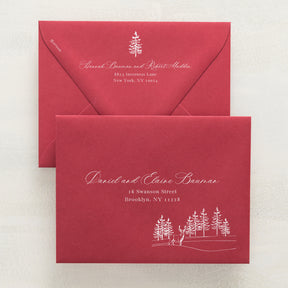 Winter Hideaway Addressed Envelopes